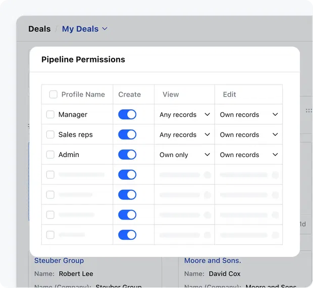 Turn off features Turn off features