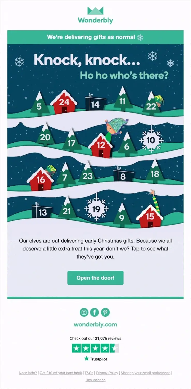 Promotional Christmas email template