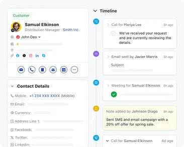 360° customer view & clienteling