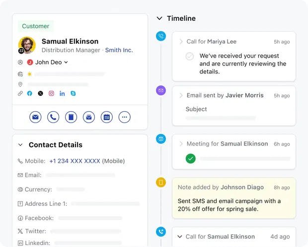 360° customer view & clienteling