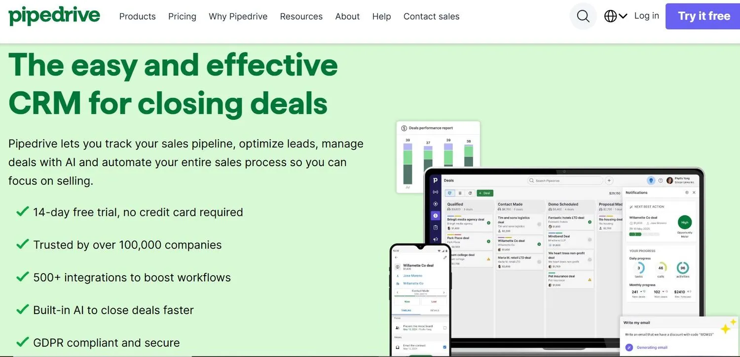 Pipedrive CRM