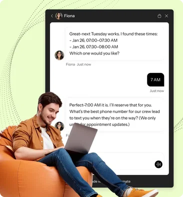 7. Follow-ups and post-booking support