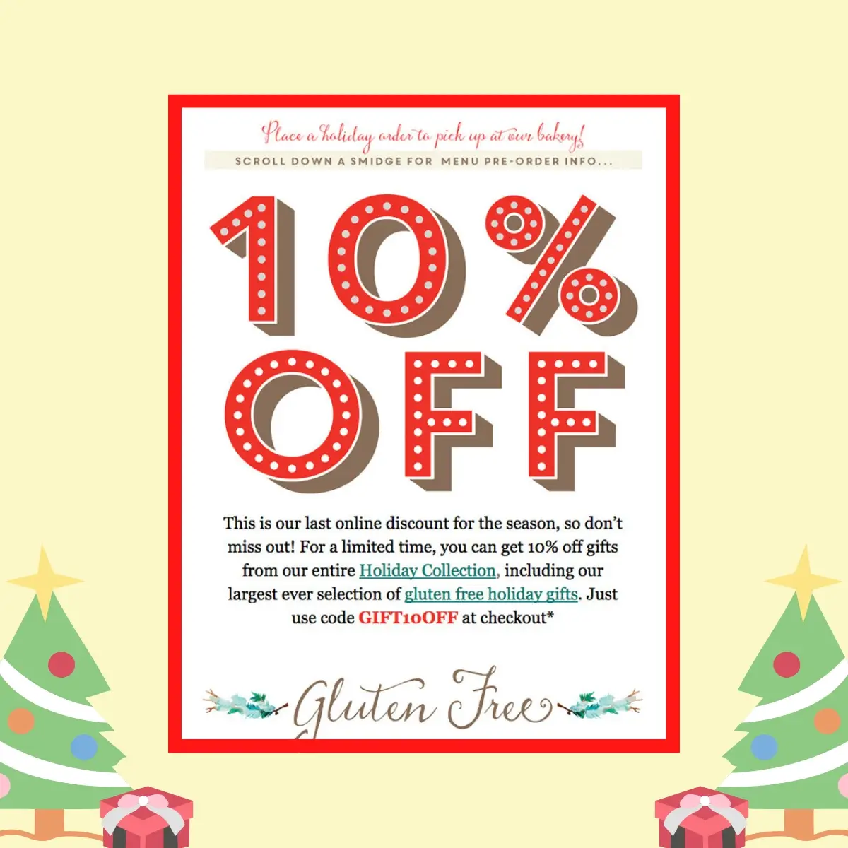 Post-Christmas sale email template