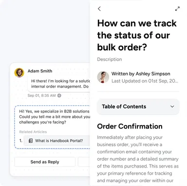 AI-powered customer assistance