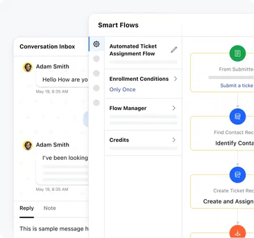 Collect feedback using forms and smart flows