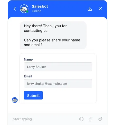 Ask questions and guide customers Ask questions and guide customers