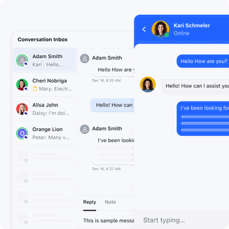 Engage website visitors in real-time