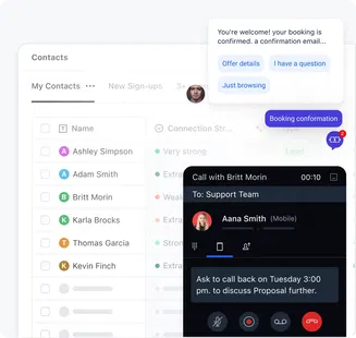 Stay connected without leaving your CRM Stay connected without leaving your CRM