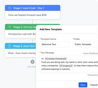 Automate lead nurturing with personalized engagement