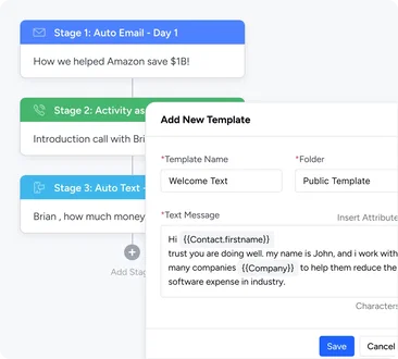 Automate lead nurturing with personalized engagement
