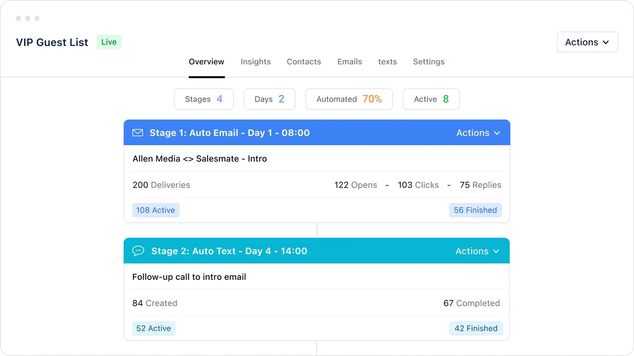 Automate your outreach and follow-ups Automate your outreach and follow-ups