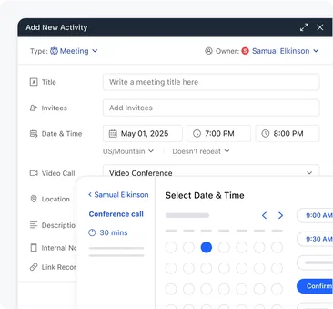 Book meetings faster