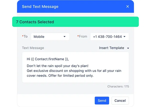 Send multiple texts at right term intervals Send multiple texts at right term intervals