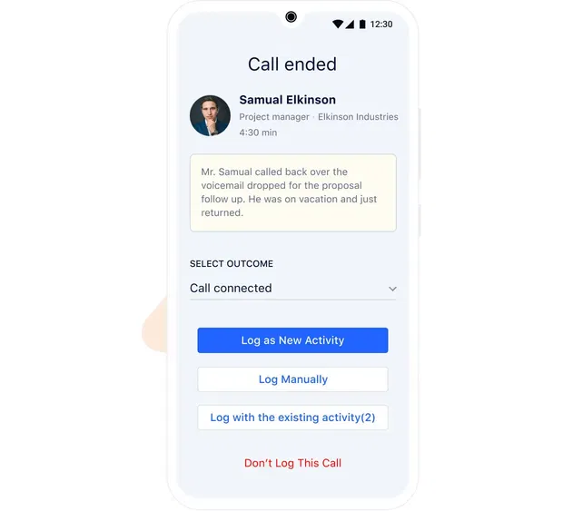 Log calls, add notes, make appointments, and much more! Log calls, add notes, make appointments, and much more!
