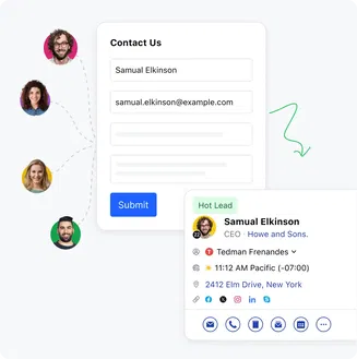 Capture leads and bring them directly into CRM