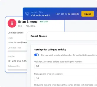 Choose the wait time between calls