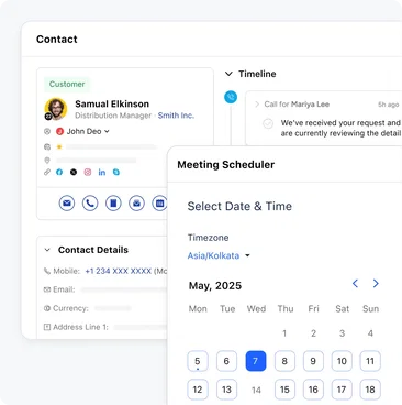 Connect with applicants & clients from CRM