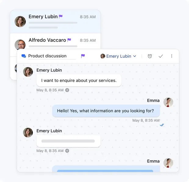 Connect with your visitors in real time Connect with your visitors in real time