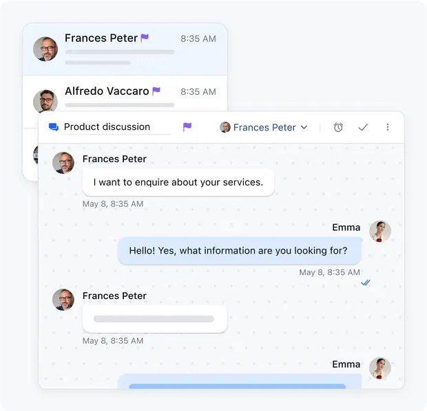 Connect with your visitors in real time Connect with your visitors in real time