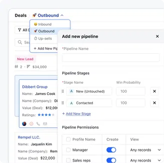 Create and customize multiple sales pipelines flawlessly