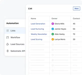 Create and maintain lists in minutes!