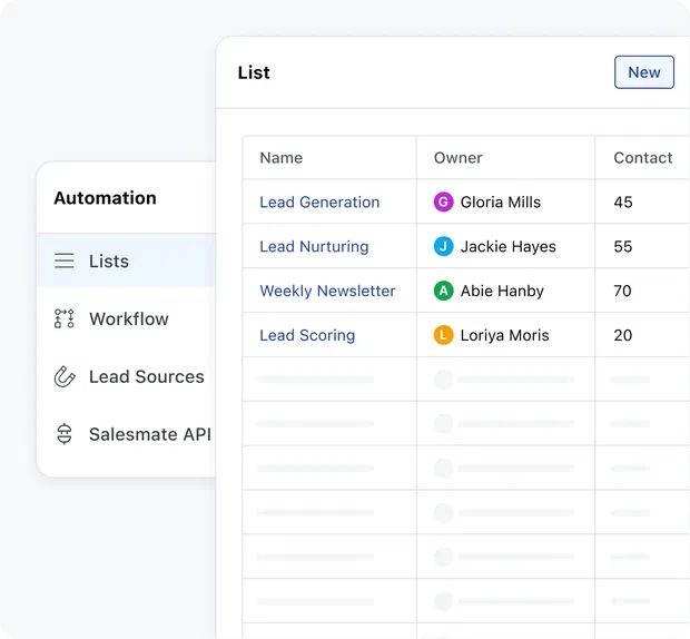 Create and maintain lists in minutes! Create and maintain lists in minutes!