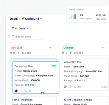 Create and manage deals in a blink!