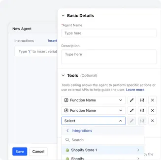 Create Enterprise-ready AI Agents&nbsp; without writing code