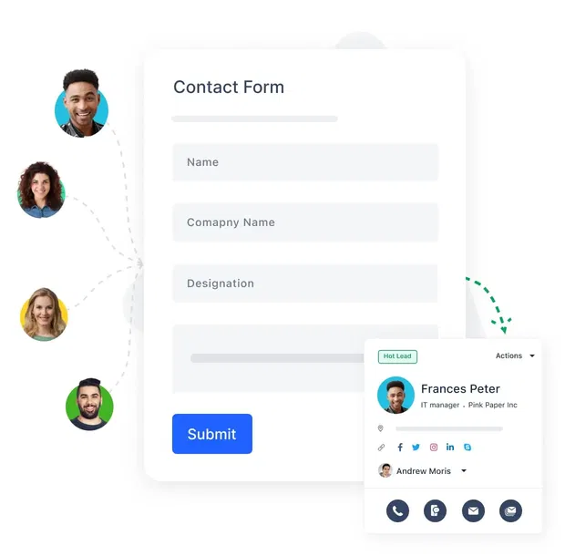 Capture leads and bring them directly into CRM Capture leads and bring them directly into CRM