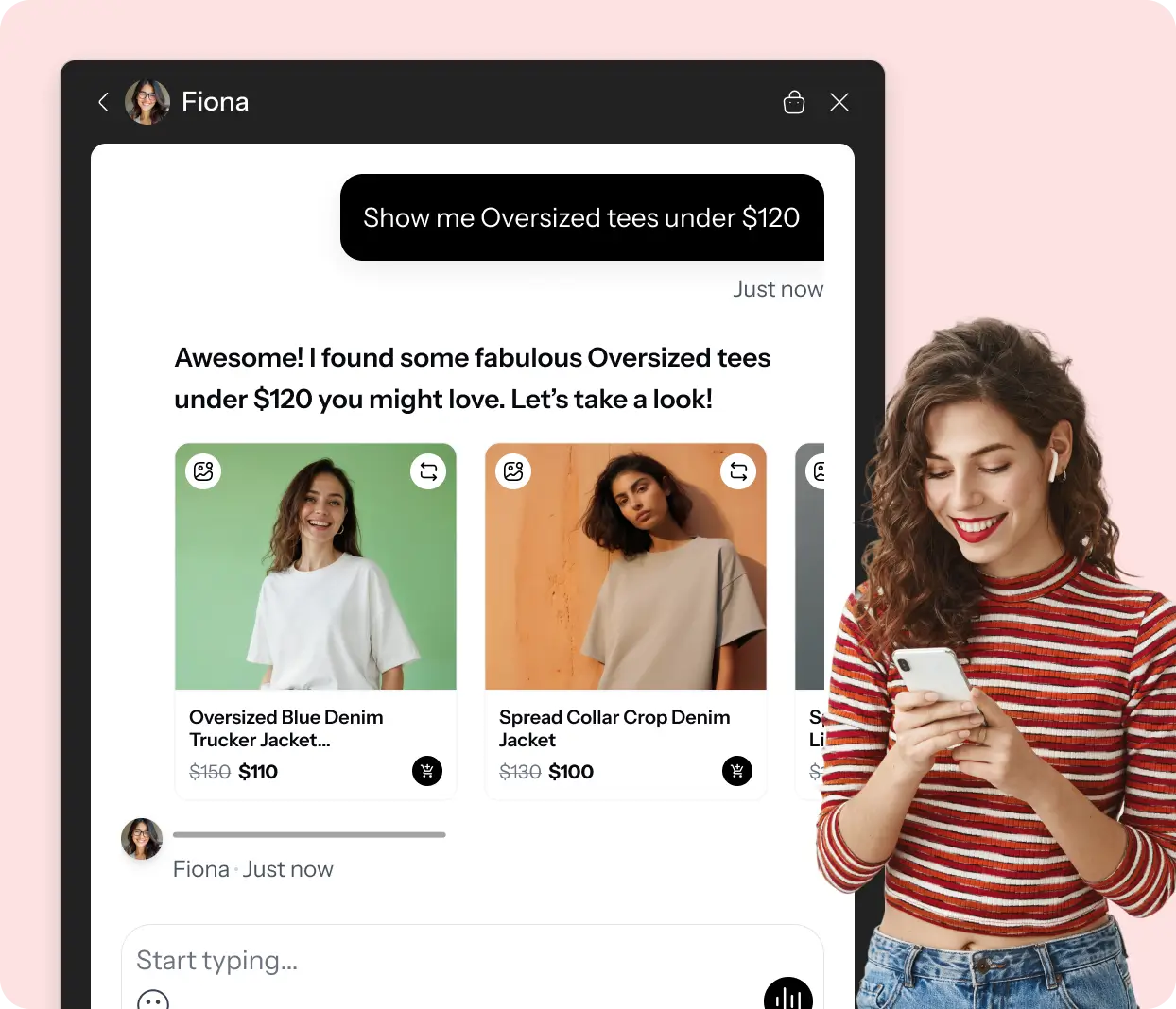 1. Discover: Personalized AI Styling (natural language in, products out)
