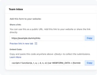 Easily share and embed on your website