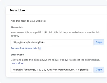 Easily share and embed on your website