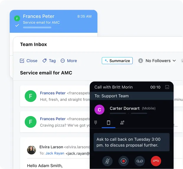 Email, call, text, and conference in CRM! Email, call, text, and conference in CRM!