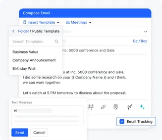 Email & text templates