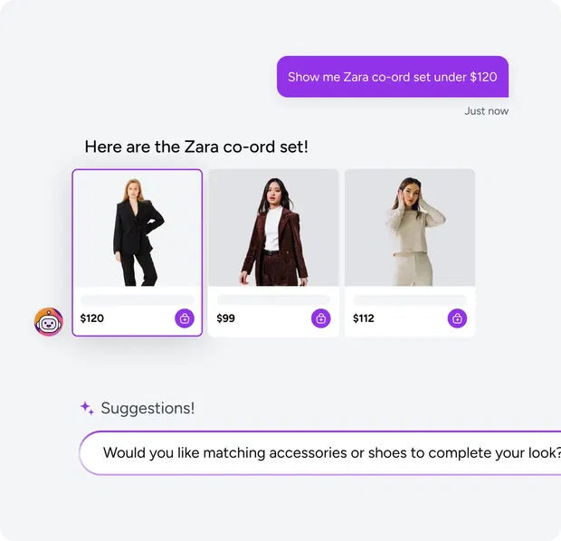 Surface the right styles, fits, and looks effortlessly