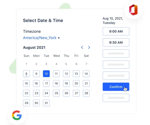 Schedule meetings right from your CRM Schedule meetings right from your CRM