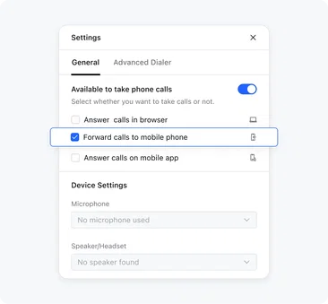 Forward & transfer calls seamlessly