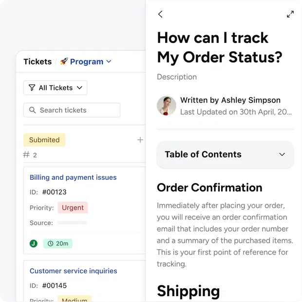 Empower customers with self-service and transparency