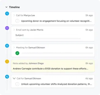 Centralize and personalize donor interactions Centralize and personalize donor interactions