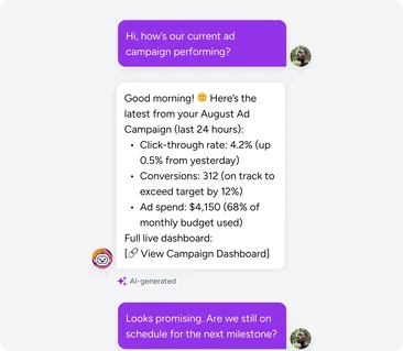 Campaign status & reporting Campaign status & reporting