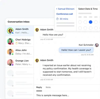 Turn inquiries into insured clients automatically.
