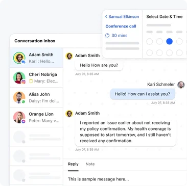 Turn inquiries into insured clients automatically.
