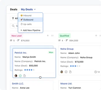 Visual sales pipeline