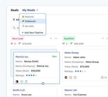 Visual sales pipeline