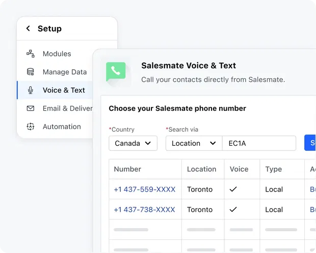 Get Canada phone numbers of different cities & area code
