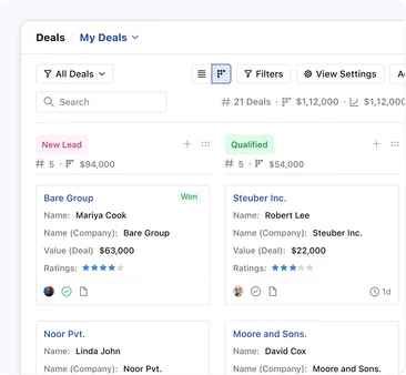 Get control over every stage&nbsp;of&nbsp;your sales process