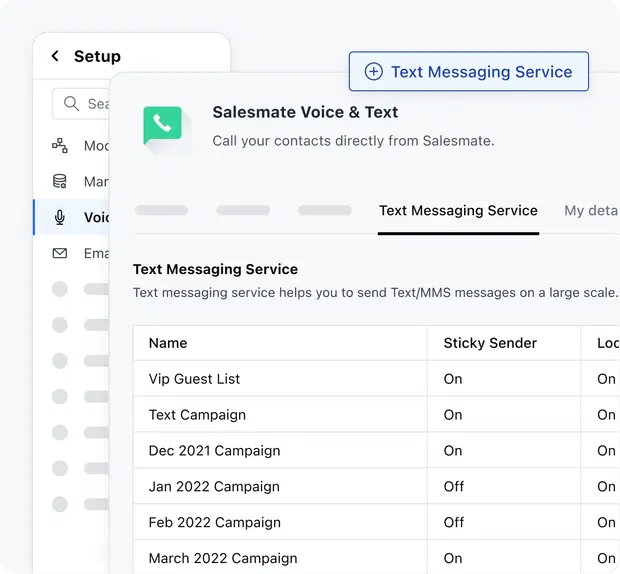 Get highest open rates with built-in text messaging