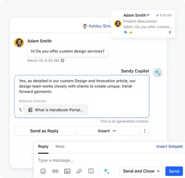 Get smart suggestions, right when you need them