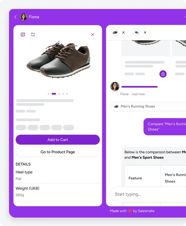 Instant, accurate help from PDP → Checkout