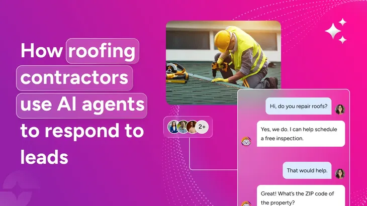 How roofing companies use AI agents to respond to leads instantly